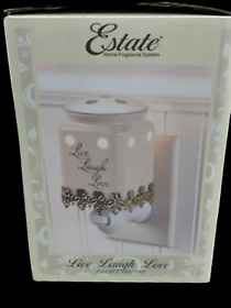 Sp-229 New Box Ceramic Live Laugh Love Accent Warmer Plug-in Home Fragrance Wax Cubes