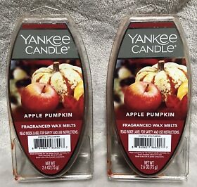 1601968 New X2 Yankee Candle Apple Pumpkin Fragranced 6ct Wax Melt Packs