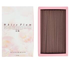 27431 Nippon Kodo White Plum Blossom Incense Sticks Low Smoke Elegant Floral Scent 25 Minutes