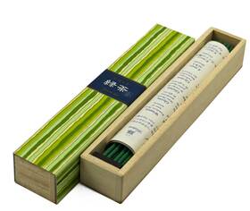 Nippon Kodo 902125384538 Kayuragi Green Tea Stick 40 Pieces With Incense Stand Japanese