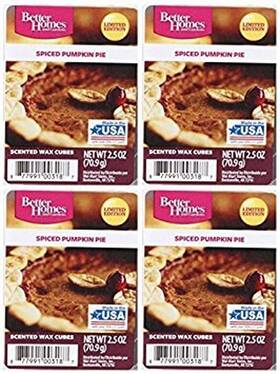 Nitro 320603603189 Better Homes And Gardens Spiced Pumpkin Pie Scented Wax Cubes - 4-pack