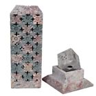 Nk-st-cs-1006 Hashcart Soapstone Candle Holder Indian Incense Tower Burner Tea Light