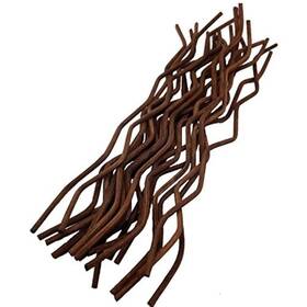 Nongcunren 717049340775 100pcs 10 Inch Brown Wavy Rattan Reed Fragrance Diffuser Replacement Refill S