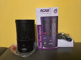 Now Foods 733739074867 Metal Touch Ultrasonic Aromatherapy Oil Diffuser Essential Oils