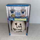 Oil Warmer Gift Set A Diffuser Ceramic And Tealight Candle Live Love Laugh Nice