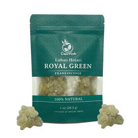 Oman Herbs 617270155851 Royal Green Frankincense Hojari From Boswellia Sacra Pure Incense Chruch