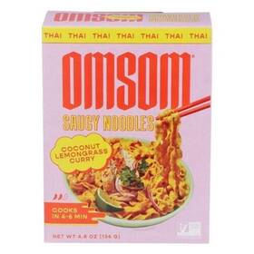 Omsom 850013525591 Saucy Noodles Coconut Lemongrass Curry 4.8 Oz Case Of 6