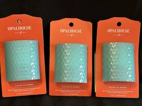 Opal House 192833189929 3 Scented Oil Warmer Electric Plug In Hammered Blue Teal Shade New