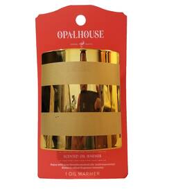 Opalhouse 192833186348 Decorative Electric Scented Oil Warmer Wood Gold Matte Plug-in -