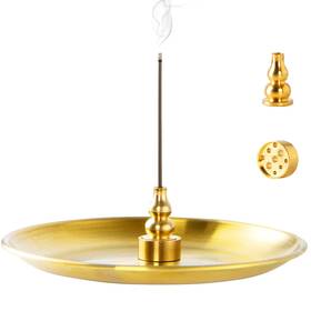 Zx11s Osopola 850027543451 3 In 1 Incense Burner - 5.5 Inch Brass Holder For Sticks/coil