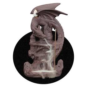 Otdcgi 711731526713 Dragon Backflow Incense Burner Handmade Ceramics Ornamen Statue Fountain Home
