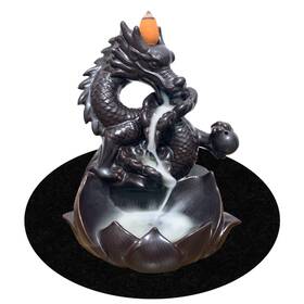Otdcgi 736809323179 Dragon Backflow Incense Burner Waterfall Holder Aromatherapy Ornament
