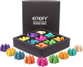 Otofy 313105511563 Backflow Incense Cones 180 Pcs Of 100% Natural Handwork Scents Waterfall R
