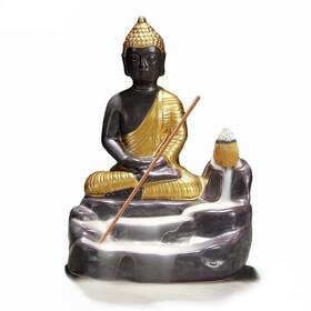 Otofy 673169475042 Handmade Ceramic Incense Holder Backflow Burner Figurine Con