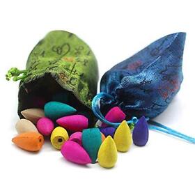 Otofy 70 Pcs Backflow Incense Cones Green Tea Osmanthus Jasmine