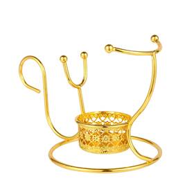 Ob-1-1-ec Oubxins Brandy Warmer Set - Cognac Snifters With Candle Heating Base And Metal