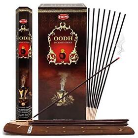 Oud Incense Sticks And Stick Holder Bundle Insence Insense Hem