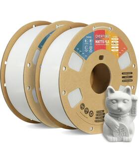 Ovfbc175 Overture 2kg Bundle Matte Pla 3d Printer Filament 1.75mm Matt Surface And Low