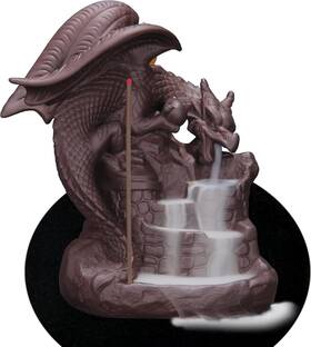 Owmmiz 726084206885 Fly Dragon Backflow Incense Burner Handmade Waterfall Holders Home Decor