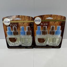 96048158 P&g Febreze Plug In Wood Amber Cedar Air Freshener Refill Set Of 2 Twin Packs