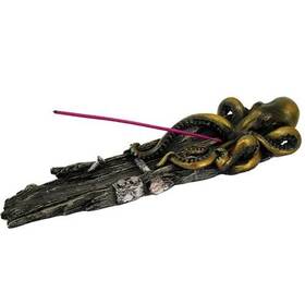 11604 Pacific Giftware Stunnung Octopus Shipwreck Collectible Incense Burner Holder Decorative