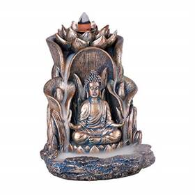 13279 Pacific Trading Buddha Back Flow Incense Burner Decoration New