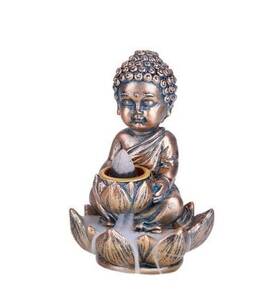 Pacific Trading 726549132841 Mini Monk Backflow Incense Burner 4 Inches Tall