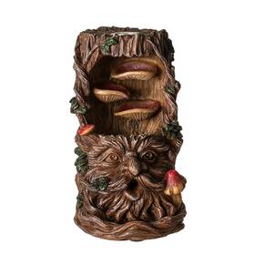 Pacific Trading 726549157424 Greenman Backflow Incense Burner With Led Light 6 Inches Tall