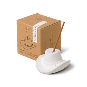 Paddywax 647658043388 Incense Burner Textured Ceramic Cowboy Hat With Sticks 100-sticks W