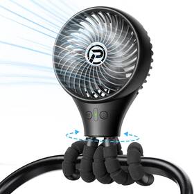 Ml-f008 Panergy Baby Stroller Fan Oscillating Mini Portable 3 Speeds Battery Op