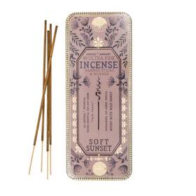 In0010 Papaya Art E6 40 9 Inch Ambiant Bamboo Sticks And Burner Soft Sunset Incense