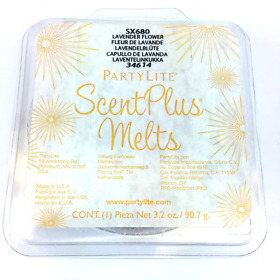 Sx680 Party Lite Scent Plus Wax Melts Lavender Flower Retired New 9pc 3.2 Oz