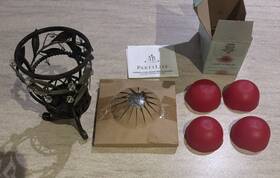 Hb2205 Partylite Nos Garden Lites Aroma Melts Warmer And 4 Countryapple Melts-read