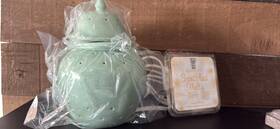 P90502 Partylite Vintage And Retired Ginger Jar Scentglow Warmer New In Box