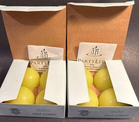 Z24520 Partylite 2 Full Box 4 X Fresh Green Apple Aroma Melts New 1/4 Inch