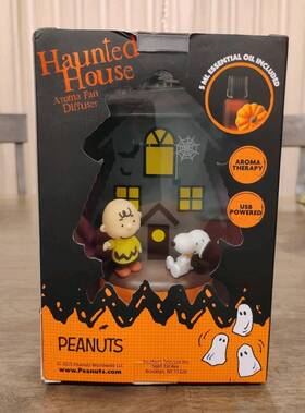 Pshhdif01 Peanuts Haunted House Aroma Fan Diffuser 2025 Charlie Brown Snoopy Halloween