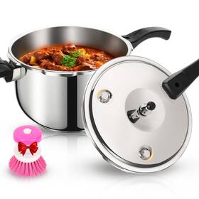 Peterboo 769024167556 Stainless Steel Pressure Cooker 10 Quart Induction Stove Top