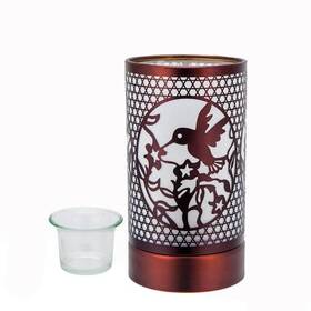 Peterson Artwares 628233184696 Copper Metal Hummingbird Touch Lamp Essential Oil Diffuser And Wax Warmer
