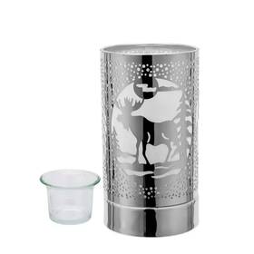 Peterson Artwares 711181344929 Silver Moose Touch Lamp Essential Oil Diffuser And Wax Warmer
