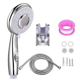 Mswd-0801 Phyxon Handheld Shower Head With On/off Switch - High Pressure 5 Setting Mode Sta Inch