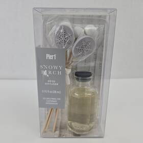 4143027 Pier 1 Snowy Birch Reed Diffuser 0.95 Oz Discontinued And Rare