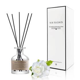 Yhxx09cv Pierides Reed Diffuser Set4.1 Oz Gardenia Scented Oil With 5 Stickshome Fra
