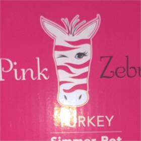 4020864 Pink Zebra Turkey Simmer Pot Home Fragrance Container Model
