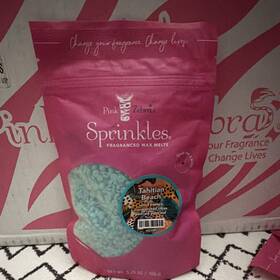 Pink Zebra 4023701 Sprinkles Soy Wax Melts Tahitian Beach 3.75 Oz Non-toxic Blendable