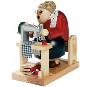 21011 Pinnacle Peak Trading Company Kwo Sewing Grandma German Christmas Incense Smoker Handcrafted In Germany New