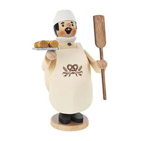 Ppt-018-0028 Pinnacle Peak Trading Company Happy Max The Bread Baker German Wooden Christmas Incense Smoker Made In Germany
