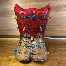 Pw4128082080004 Pioneer The Woman Boots With Lights Fragrance Warmer - Nice Condition