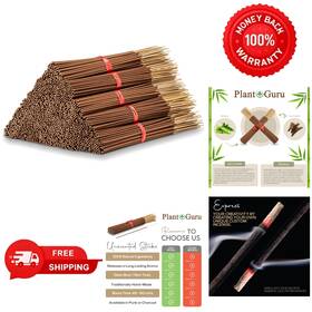Plant Guru 811917035500 1000 Unscented Incense Sticks 11 Inch Bulk Pack Wholesale Hand Dipped Making