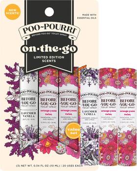 Cp13138 Poo-pourri On-the-go Travel Size 3 Pack Gift Set 10mls Each Does Not Apply