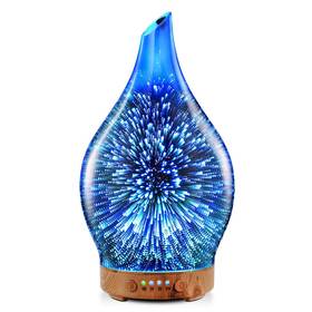Porseme 011485253968 Oil Diffuser 3d Glass Aromatherapy Ultrasonic Humidifier Air Refresh